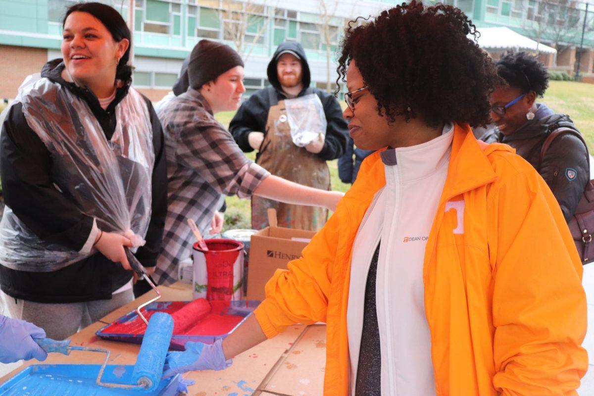 Dean of Students, Shea Kidd Houze, attended the United at the Rock event on Wednesday Feb. 20, 2019.