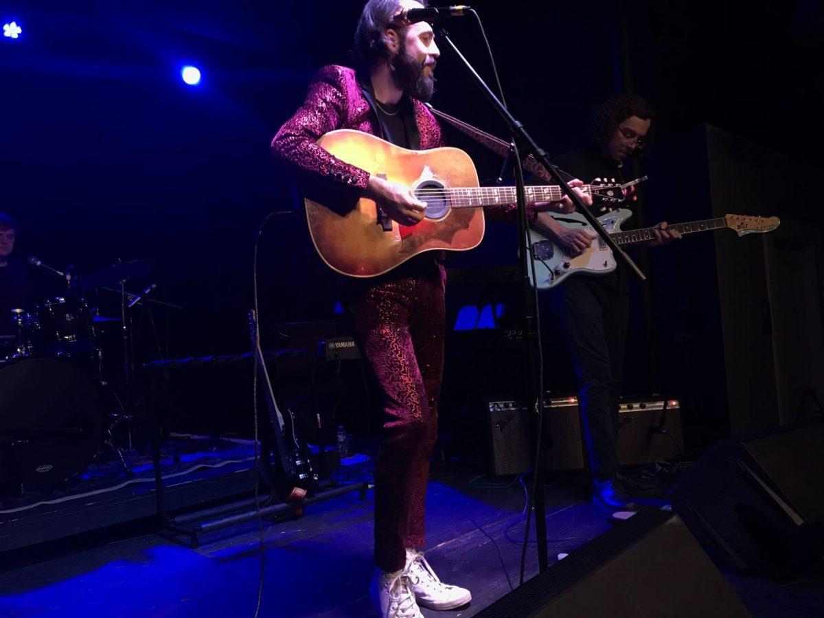 Cereus Bright, a folk band that originated in Knoxville, played at the Outpost this weekend. Lead singer Tyler Anthony took the stage in a sequined red suit.