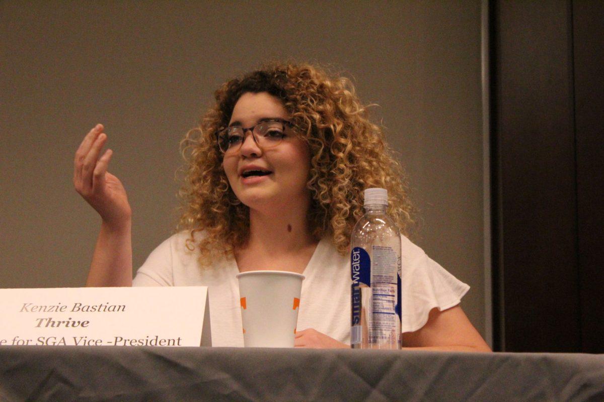 Kenzie Bastian is running as the vice presidential candidate for Thrive. 