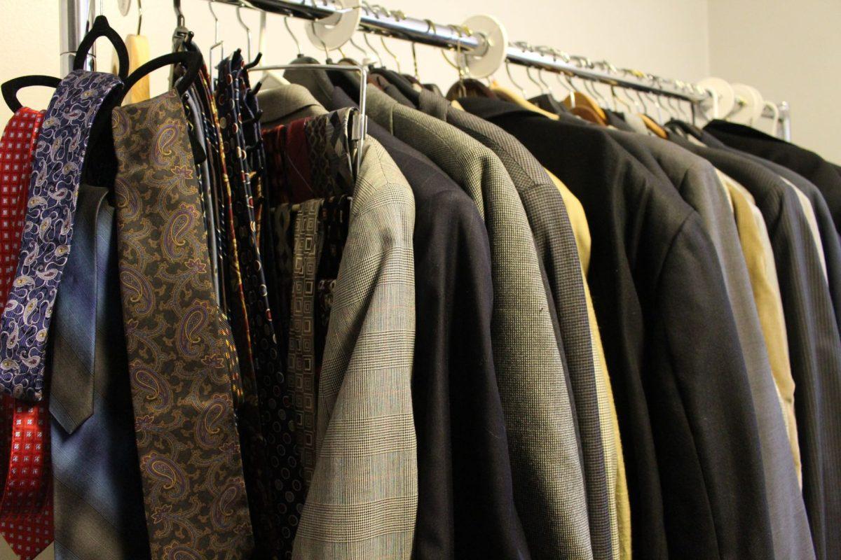 The store, which functions as an on-campus retail store, provides professional clothing — from tops to pants to ties — completely free to students in need.