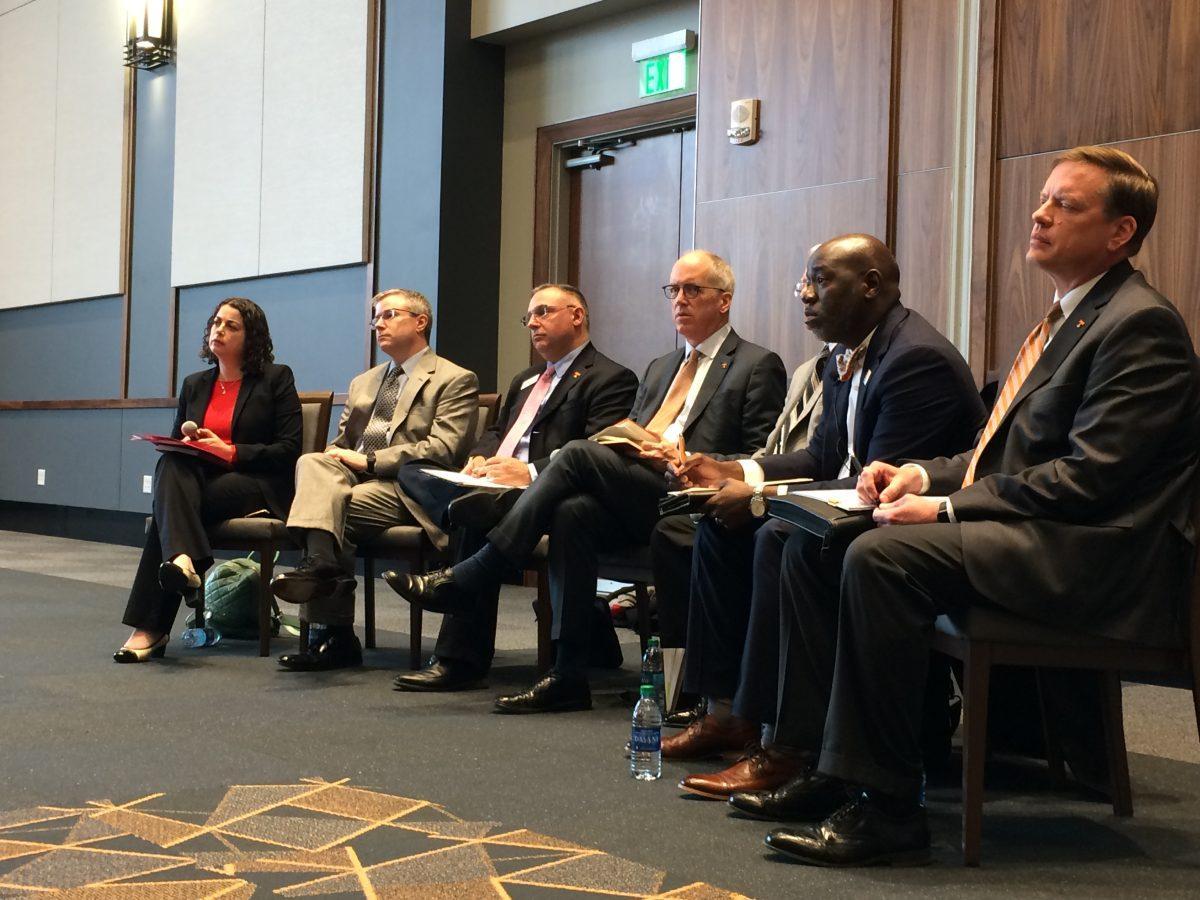Communities exercised their own right to speak in a town hall meeting with Chancellor Wayne Davis and members of his cabinet on March 4, 2019.
