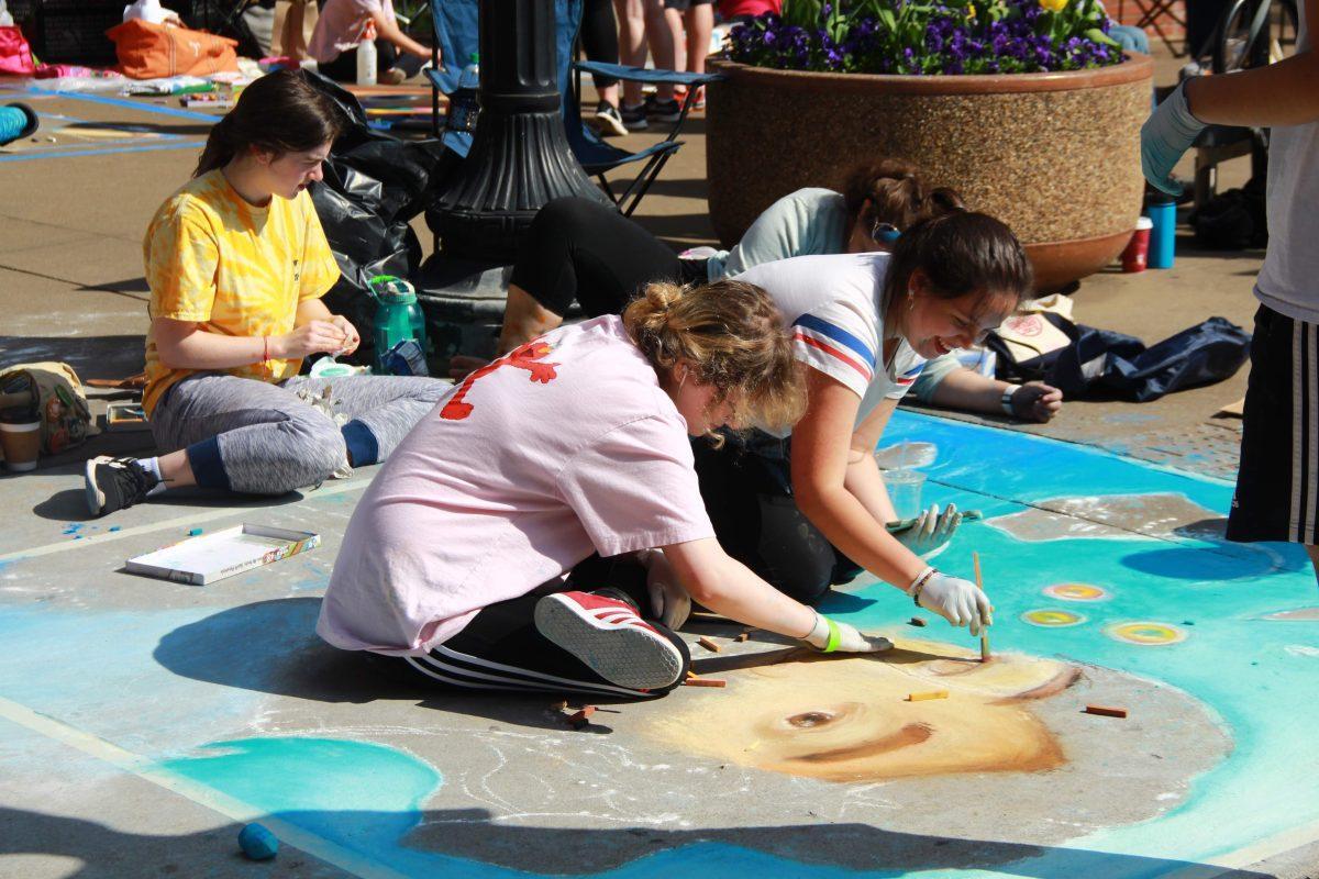 The 11th annual Dogwood Arts Chalk Walk turned the streets of downtown Knoxville into an art studio on Saturday April 6, 2019.