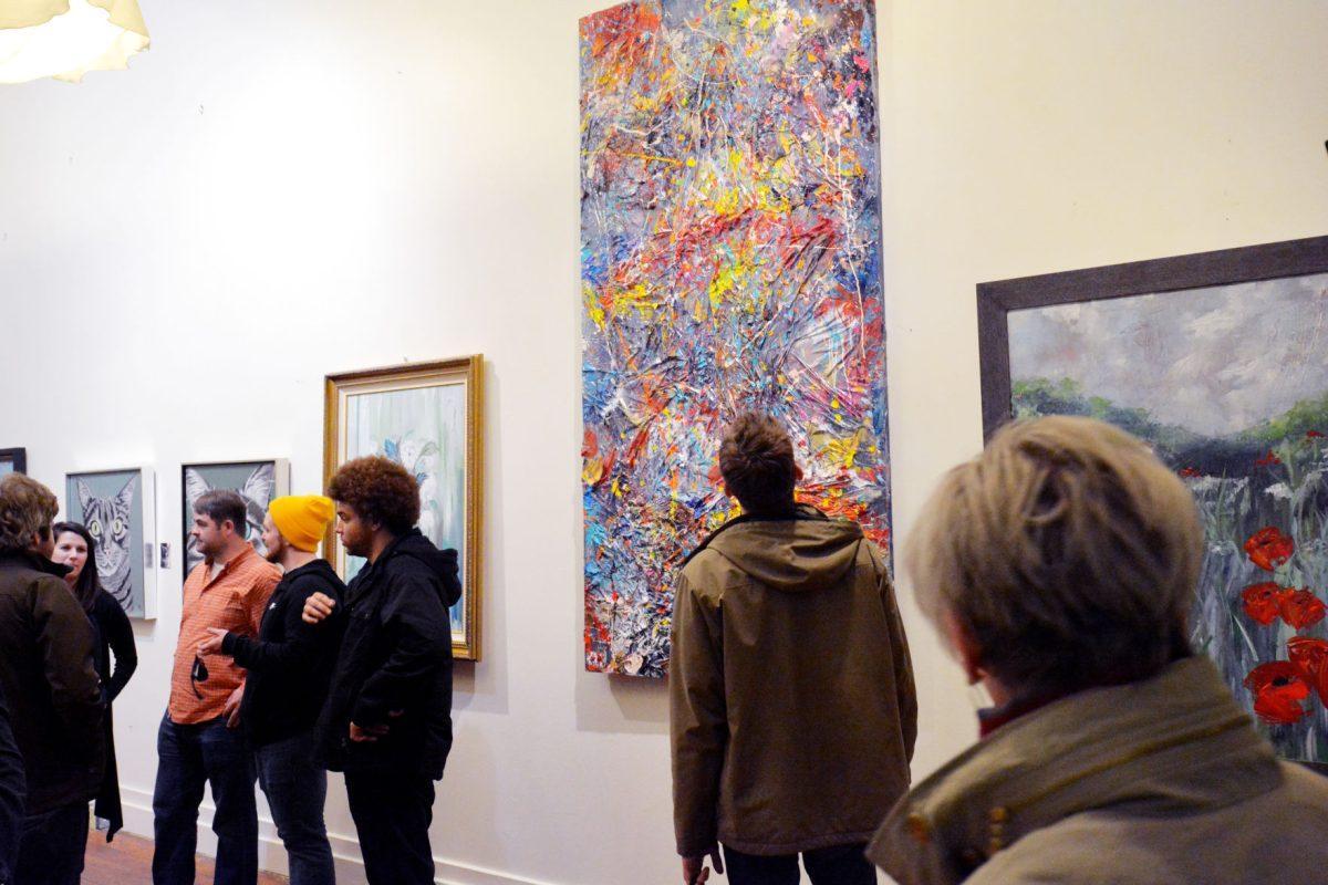 Local artist displayed their at art galleries on First Friday. 