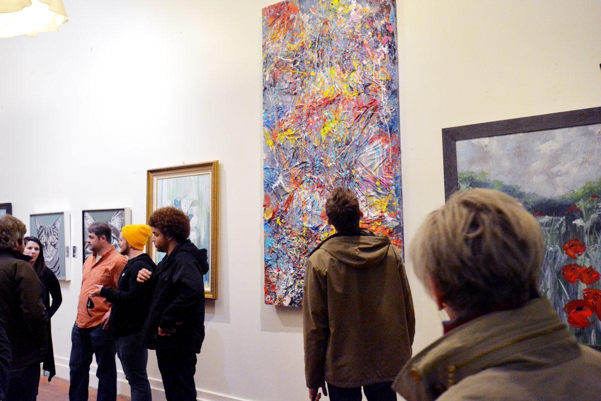 Local artist displayed their at art galleries on First Friday. 