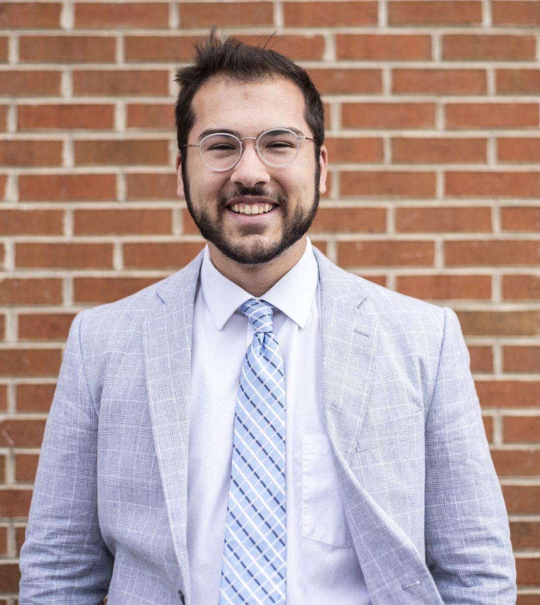 Junior studying political economy with a minor in business through the College Scholars program Owen Flomberg is on the ticket as a presidential candidate. 