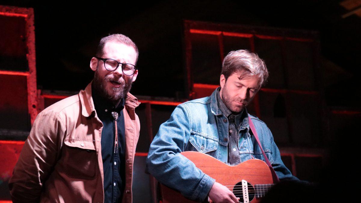 Duo, Penny and Sparrow, performed an “unplugged” song during their show at Jackson Terminal on Saturday afternoon.