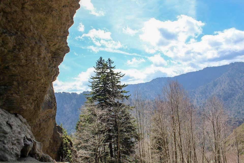 A view from the Alum Cave Bluffs, a popular hike off of Newfound Gap Road in the Great Smoky Mountains National Park. 