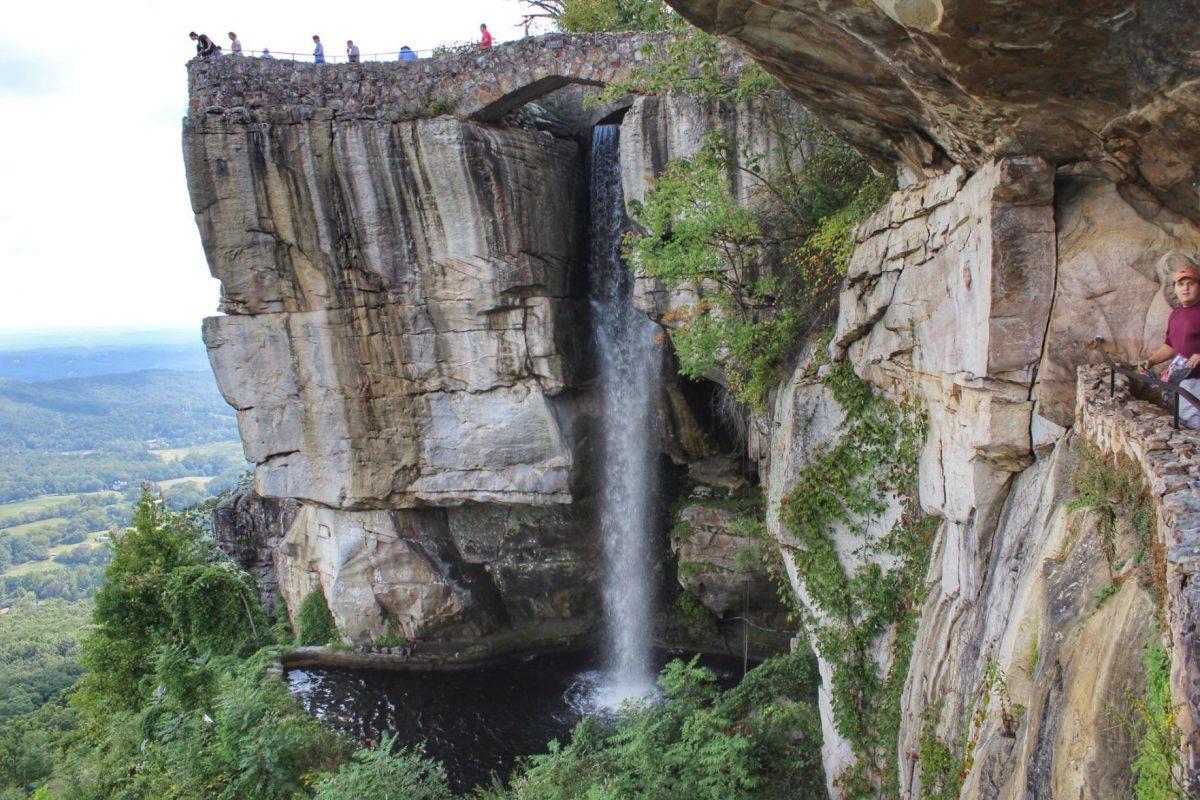 Ancient rock formations, waterfalls, garden spaces and corridors through it all make up part of Rock City, located at the top of Lookout Mountain in Chattanooga. 