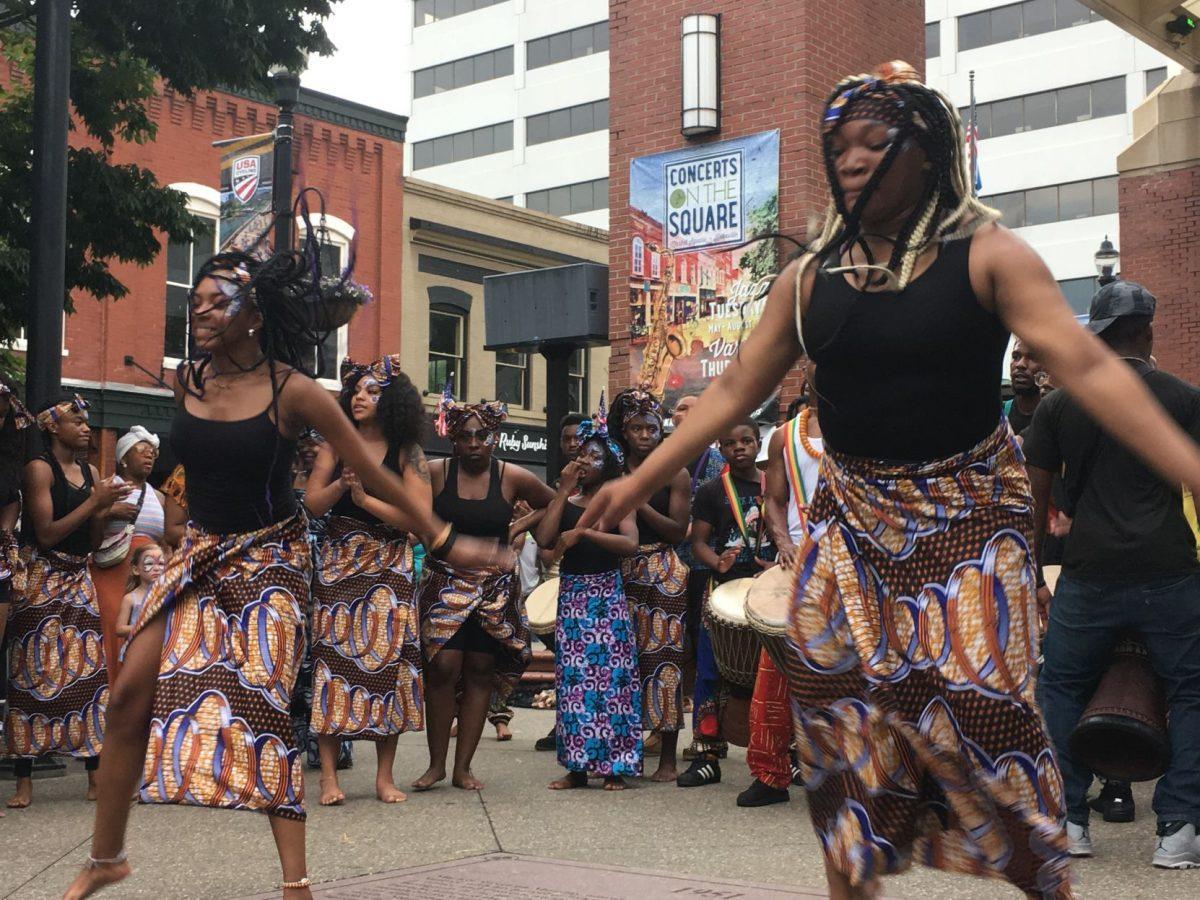 Dancers from the Watoto troupe perform alongside Indigenous Vibes. 