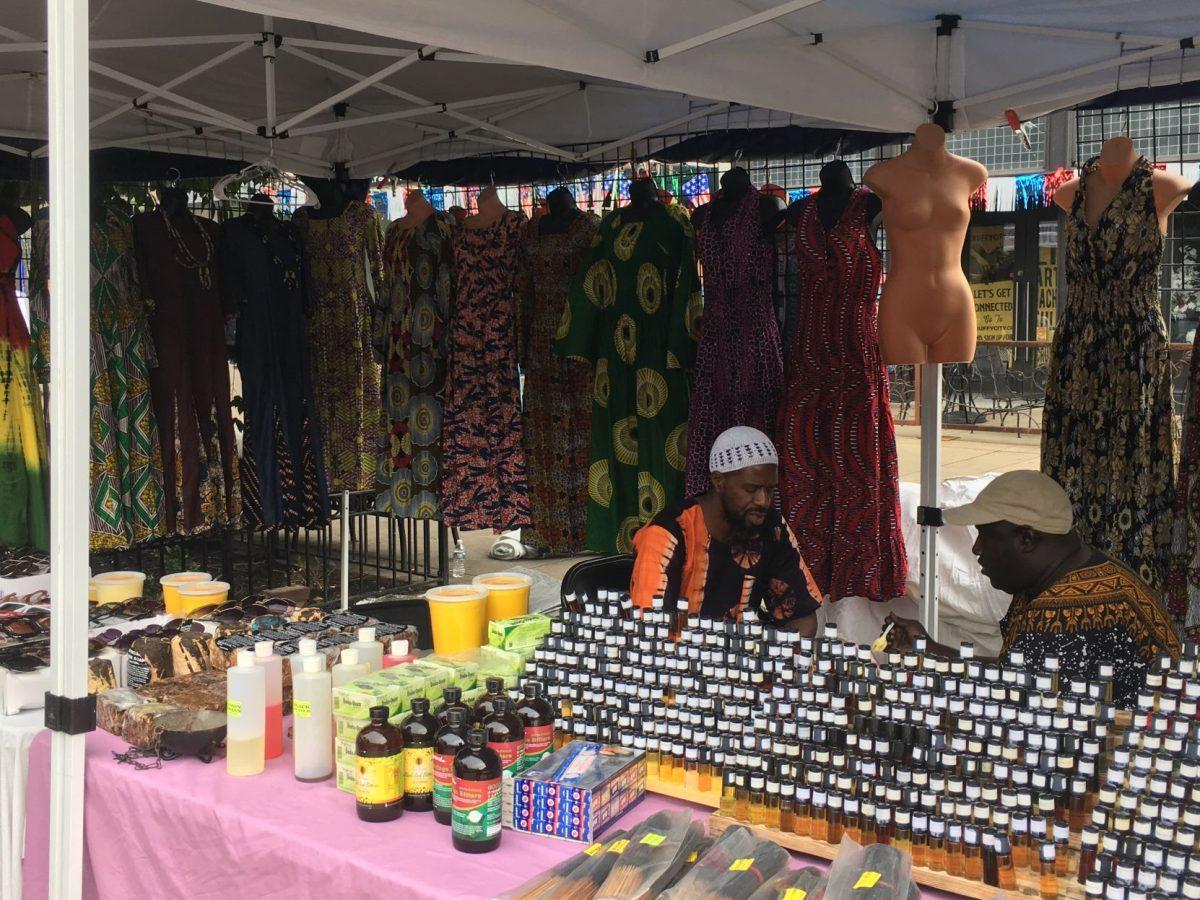 Hajie Njaie, a Gambian vendor based out of Atlanta, has participated in Kuumba Festival for the past 10 years.