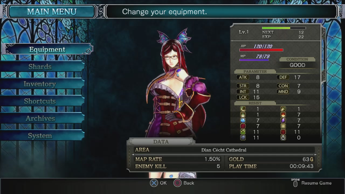 “Bloodstained” is very customizable, with a huge number of shards you can collect over the course of the game which allow you to harness demonic power and features a crafting system. 