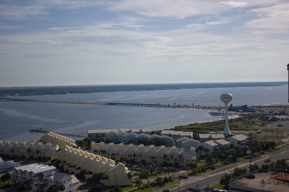 Navarre Beach as it is now, looking east towards the bridge - June 2019.