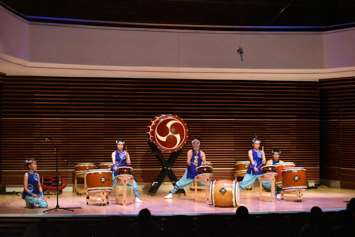 The songs that the Taiko drummers performed for the UT community on Monday, August 26 are the same songs the group performs during their performances at Disney World's Epcot resort at the Japanese Pavilion. 