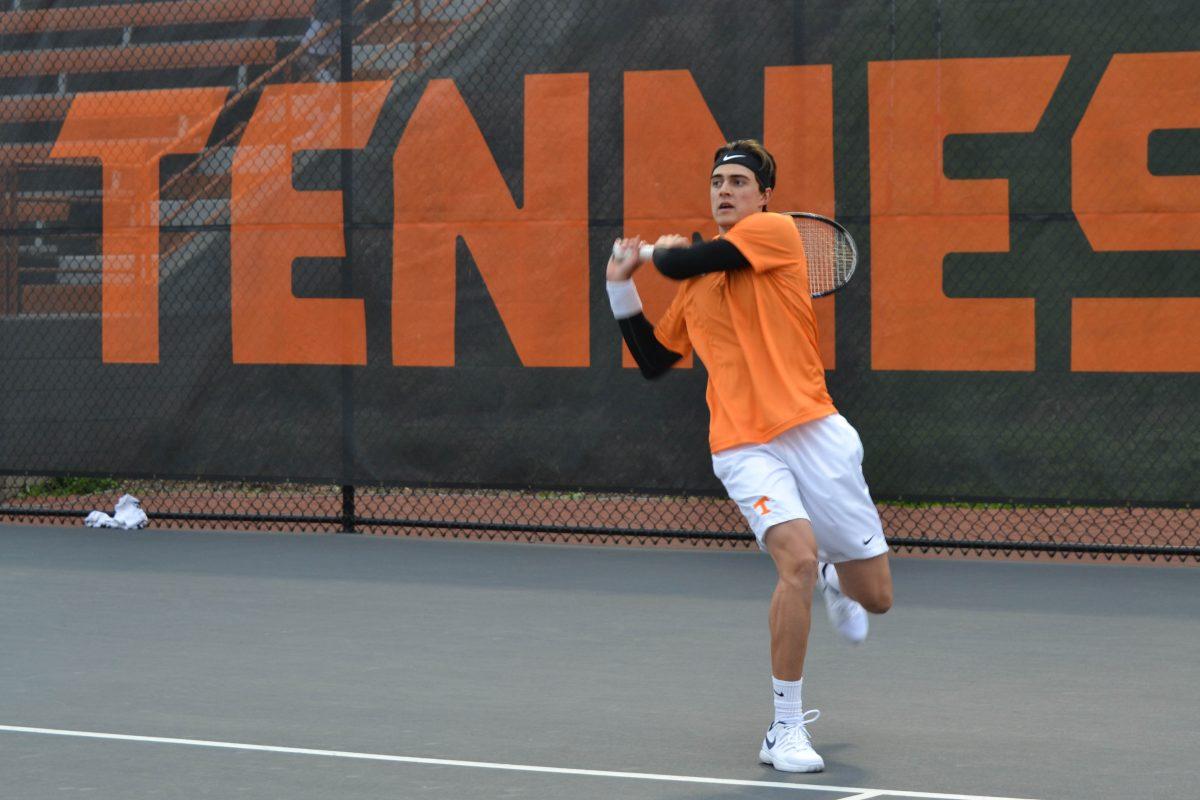 Adam Walton during the match against Texas A&amp;M on Mar. 23, 2018. 