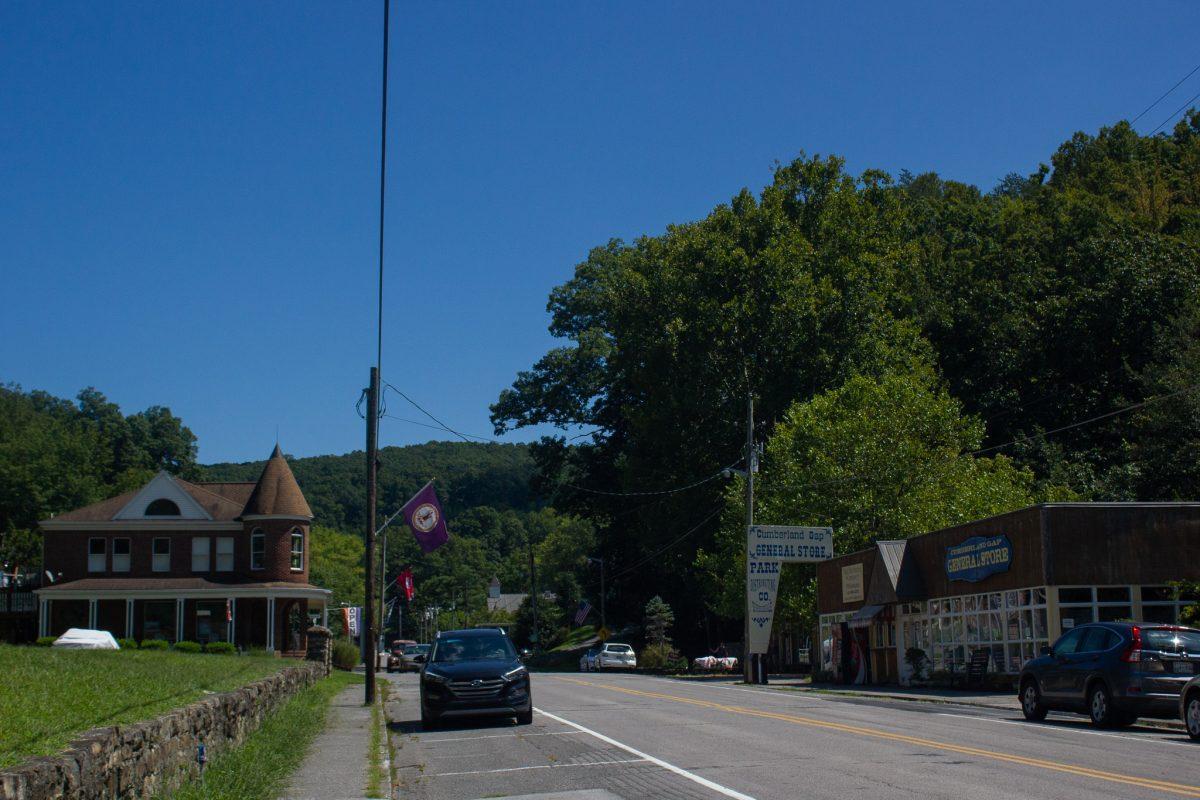 The main street of Cumberland Gap, TN, facing south.