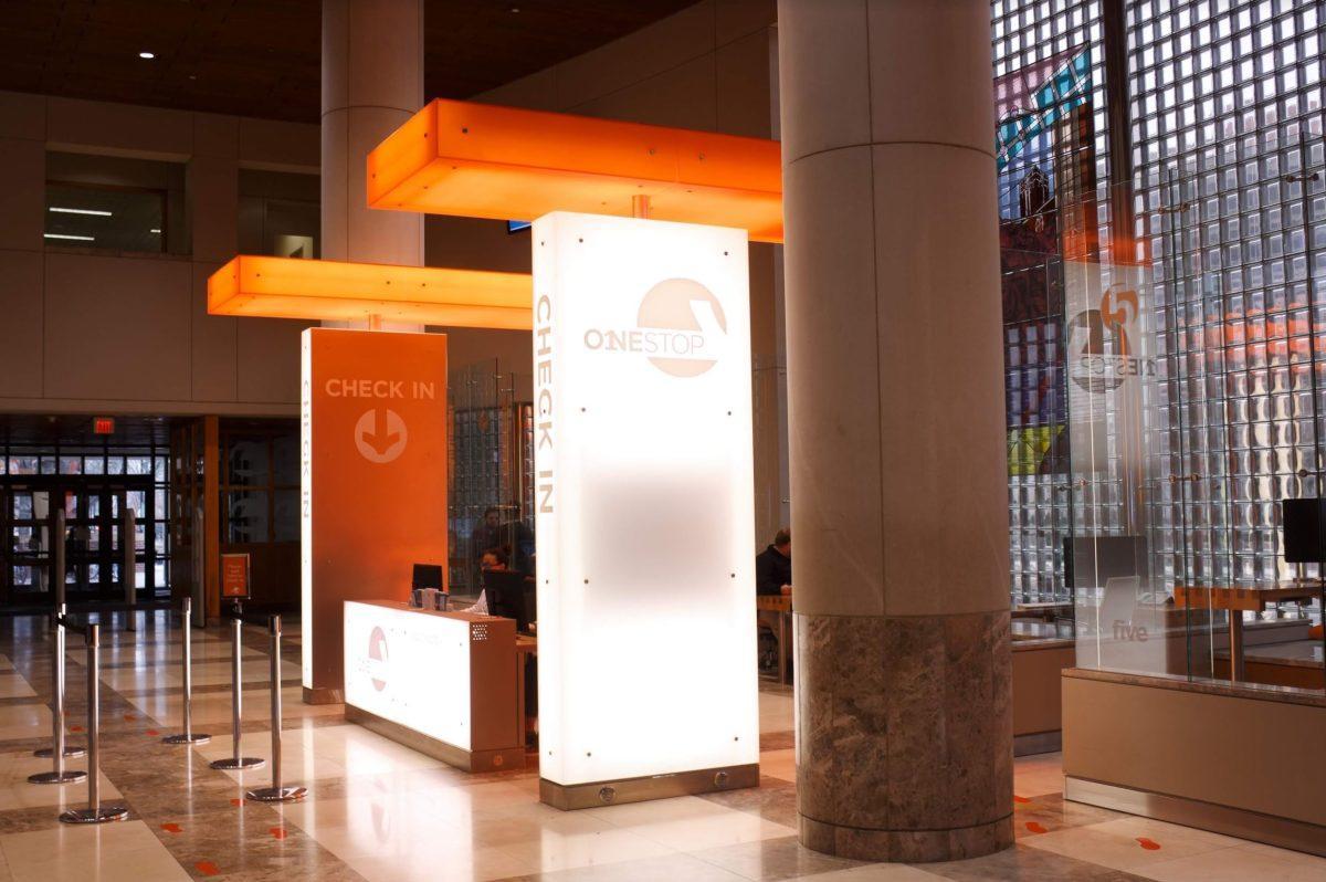 One Stop, on the first floor of Hodges Library, handles financial services for students.