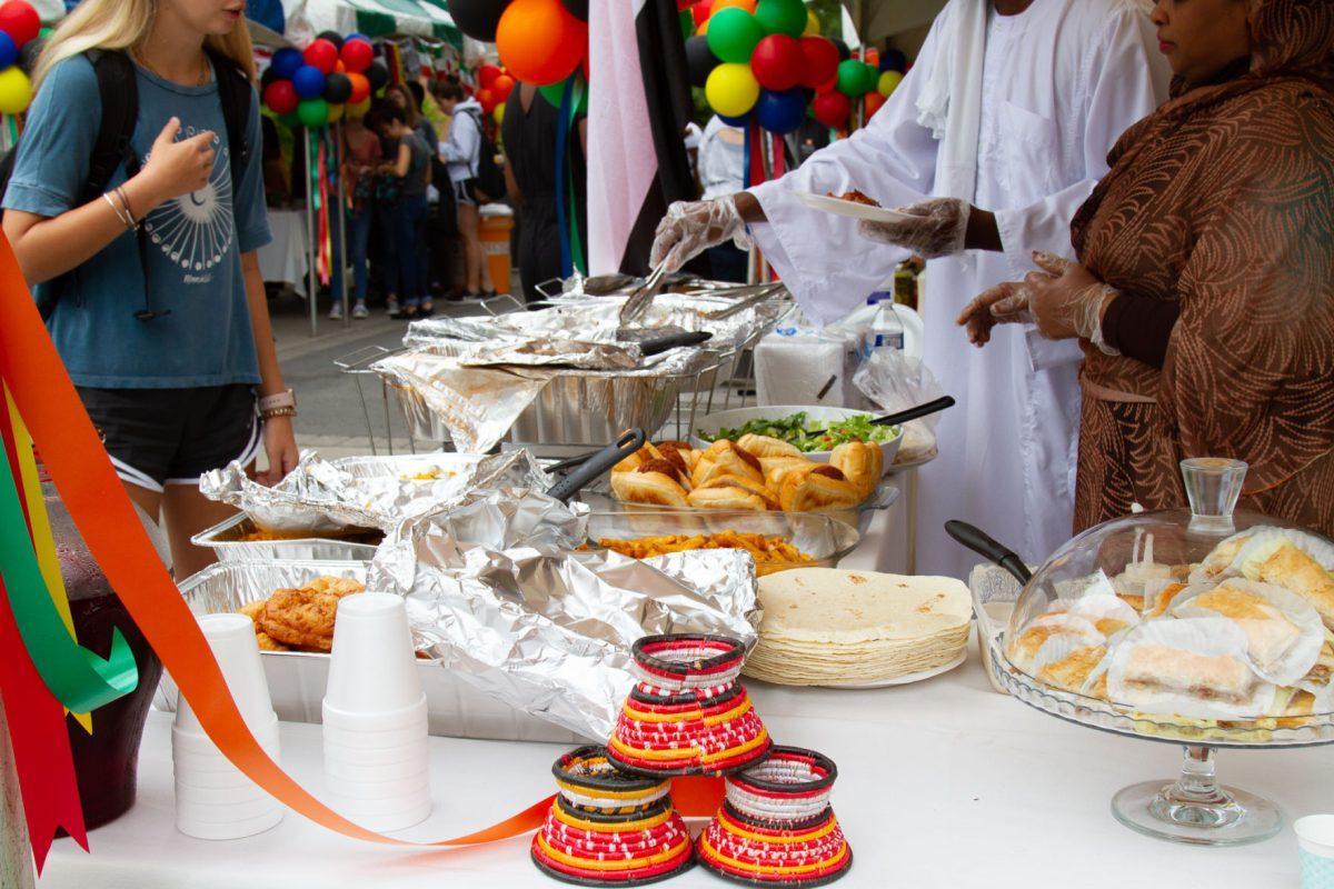 Various booths served food and drinks for a small price at the 2019 International Festival on Ped Walkway on Friday, September 27.
 
