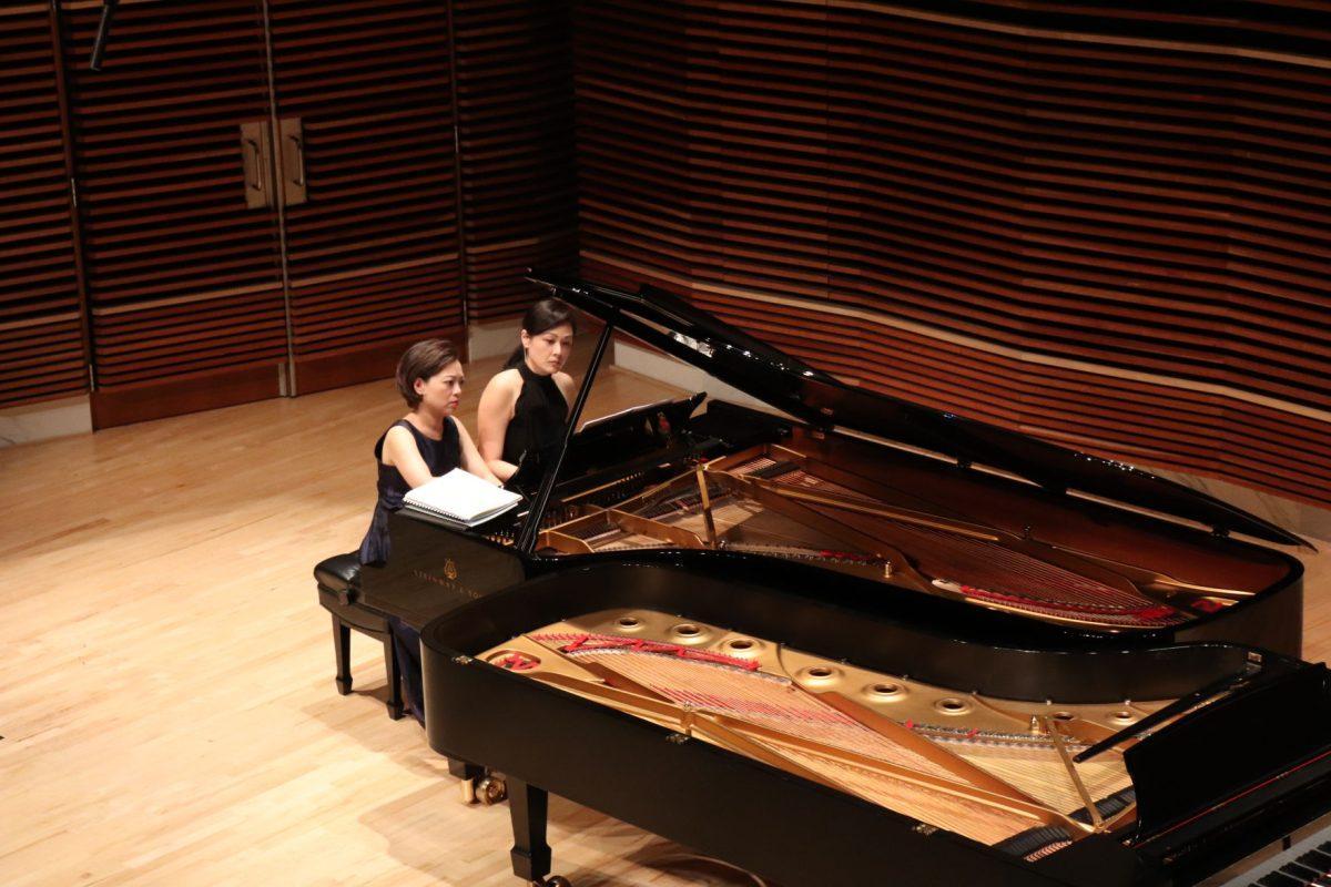 Grace Chung(left) and Pei-Chun Laio pour out their hearts side-by-side at their 'From Russia with Love' piano recital on Friday, September 6, 2019 in the Powell Recital Hall.
 