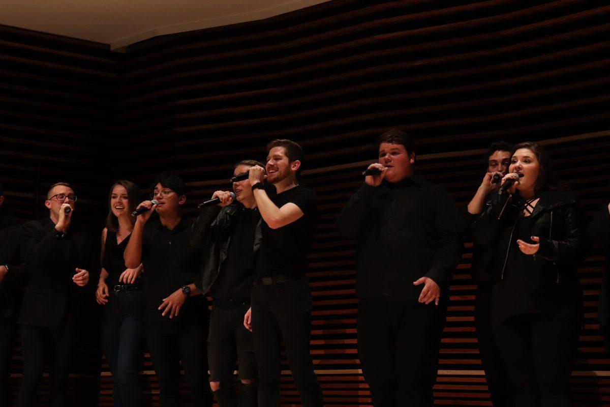 The UT singers perform during the Homecoming Concert in the Haslam Music Center on Friday, November 1, 2019.