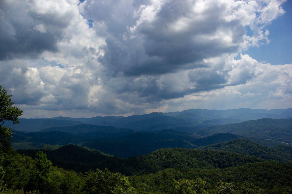 Even short trips offer something worthwhile: a break from the usual. This is an overlook of part of the Great Smoky Mountains National Park from the Foothills Parkway in Tennessee.
