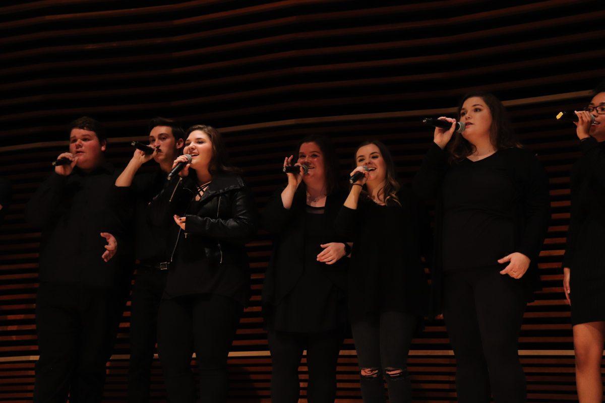 The UT singers perform during the Homecoming Concert in the Haslam Music Center on Friday, November 1, 2019.