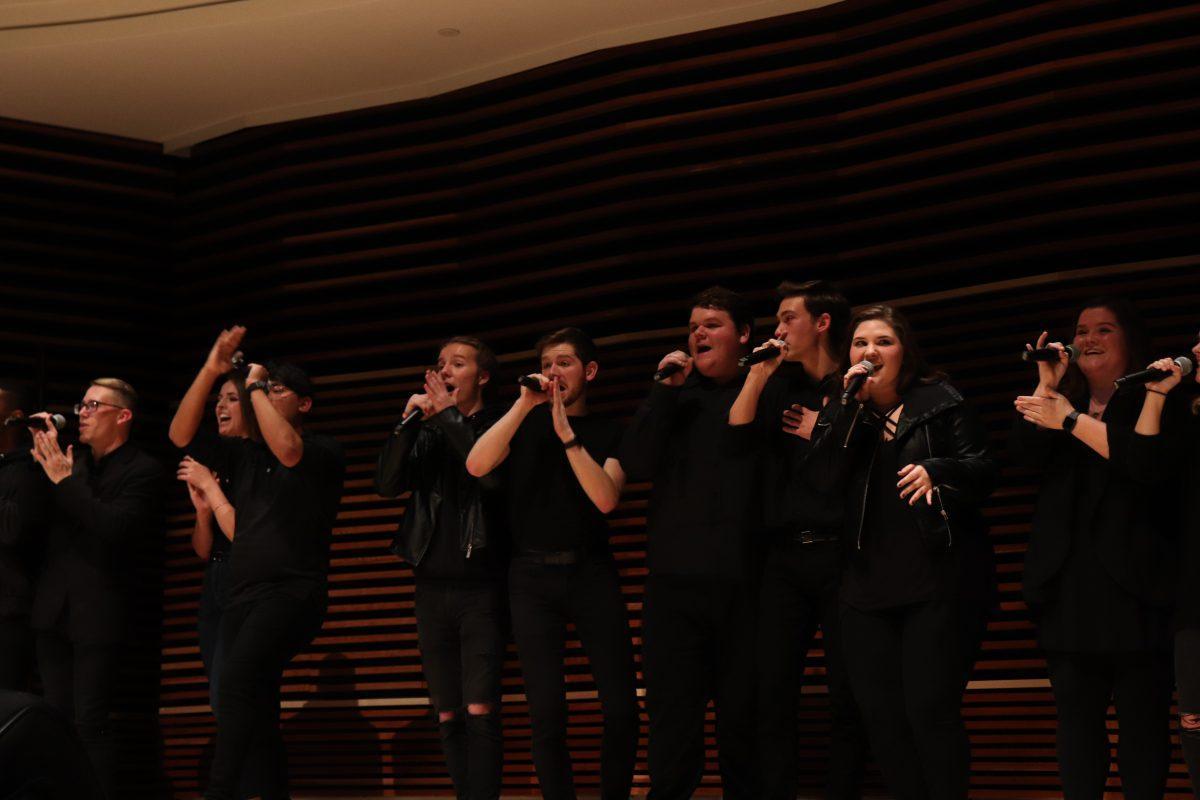 The UT singers perform during the Homecoming Concert in the Haslam Music Center on Friday, November 1, 2019.