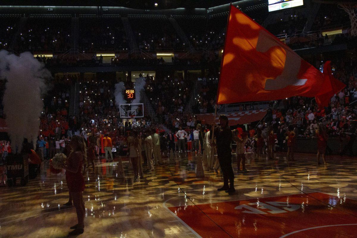 The Tennessee Vols play in the game against UNC Asheville at Thompson-Boling Arena on Tuesday, November 5, 2019.