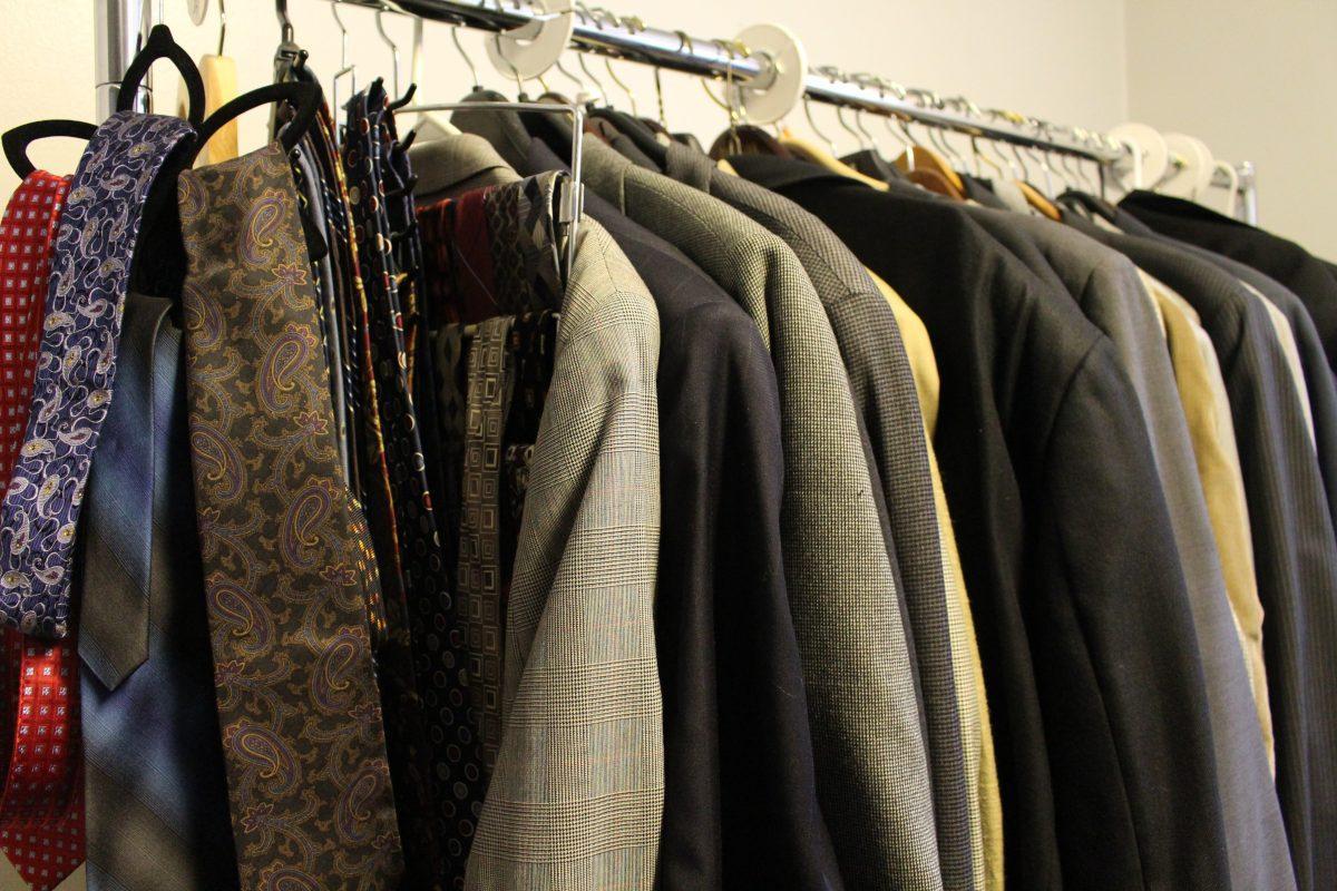 The store, which functions as an on-campus retail store, provides professional clothing — from tops to pants to ties — completely free to students in need.