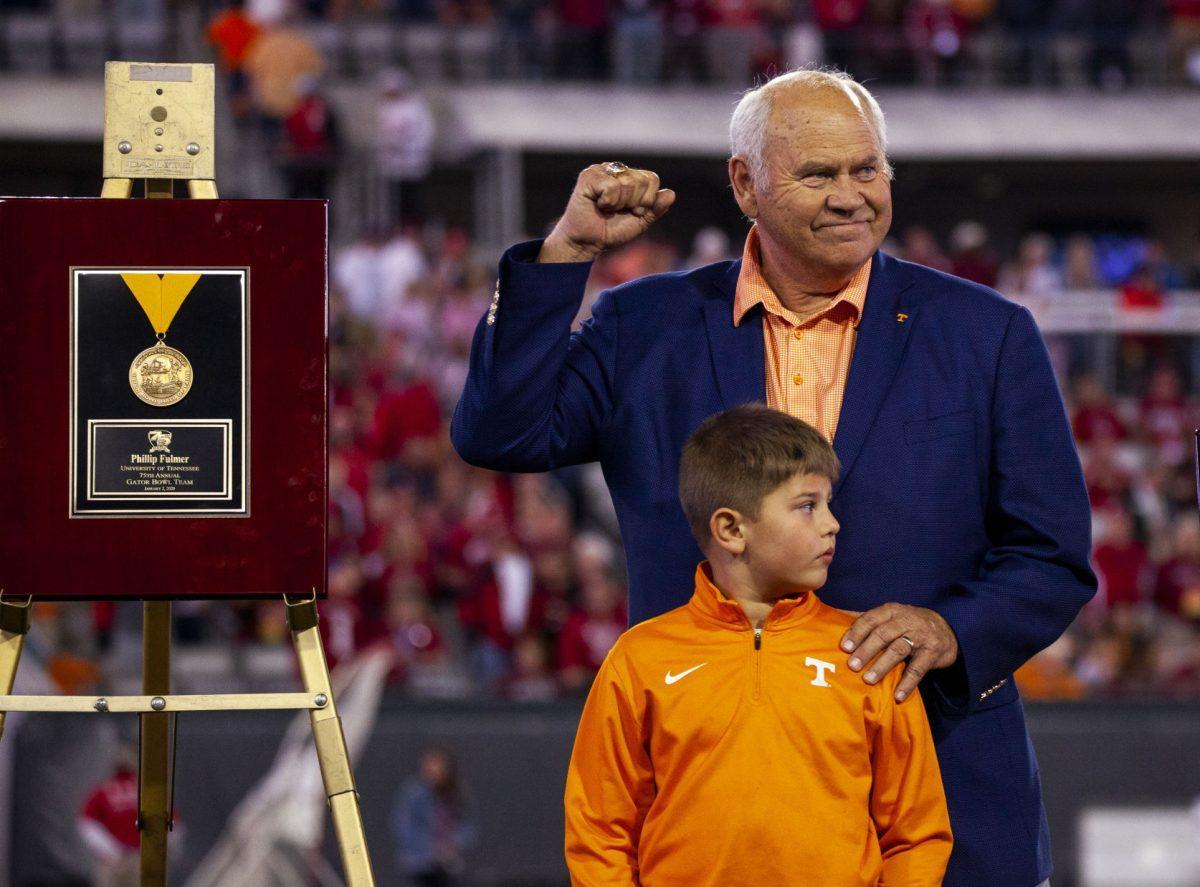 Phillip Fulmer honored by the Gator Bowl on Thursday, January 2, 2020.