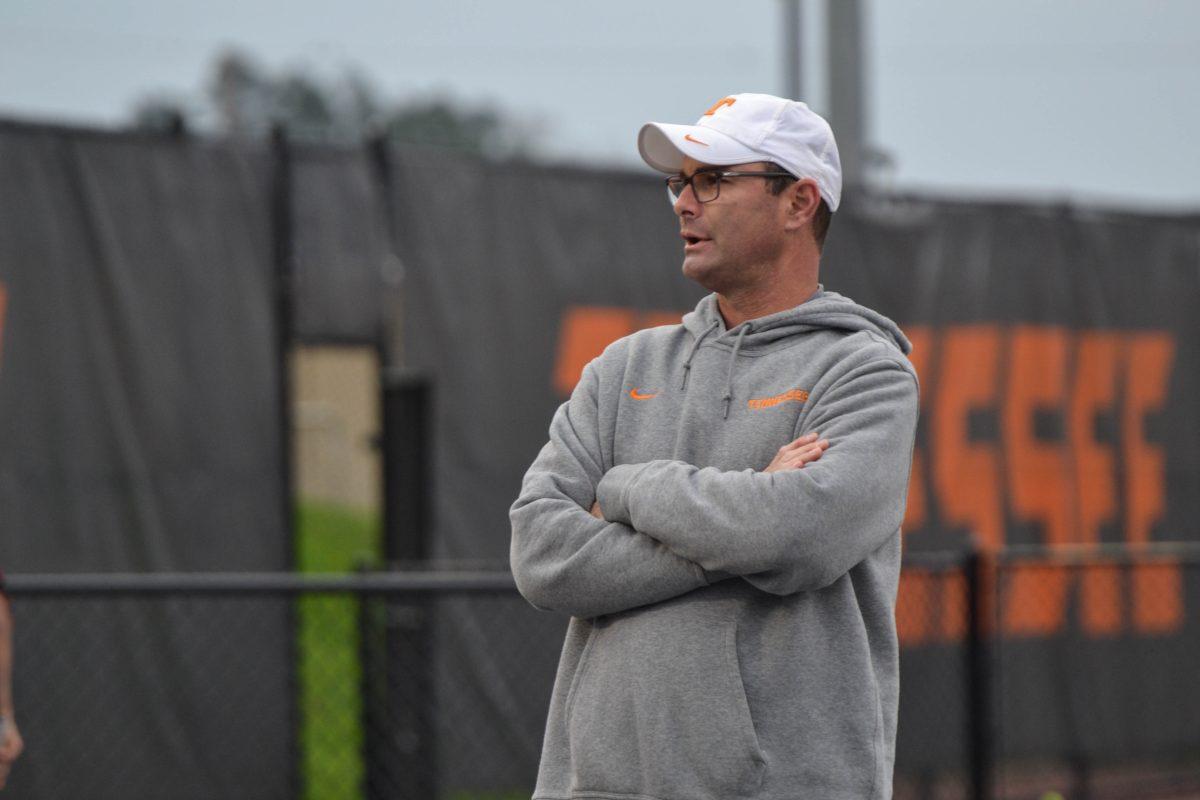 Tennessee men's tennis head coach Chris Woodruff 