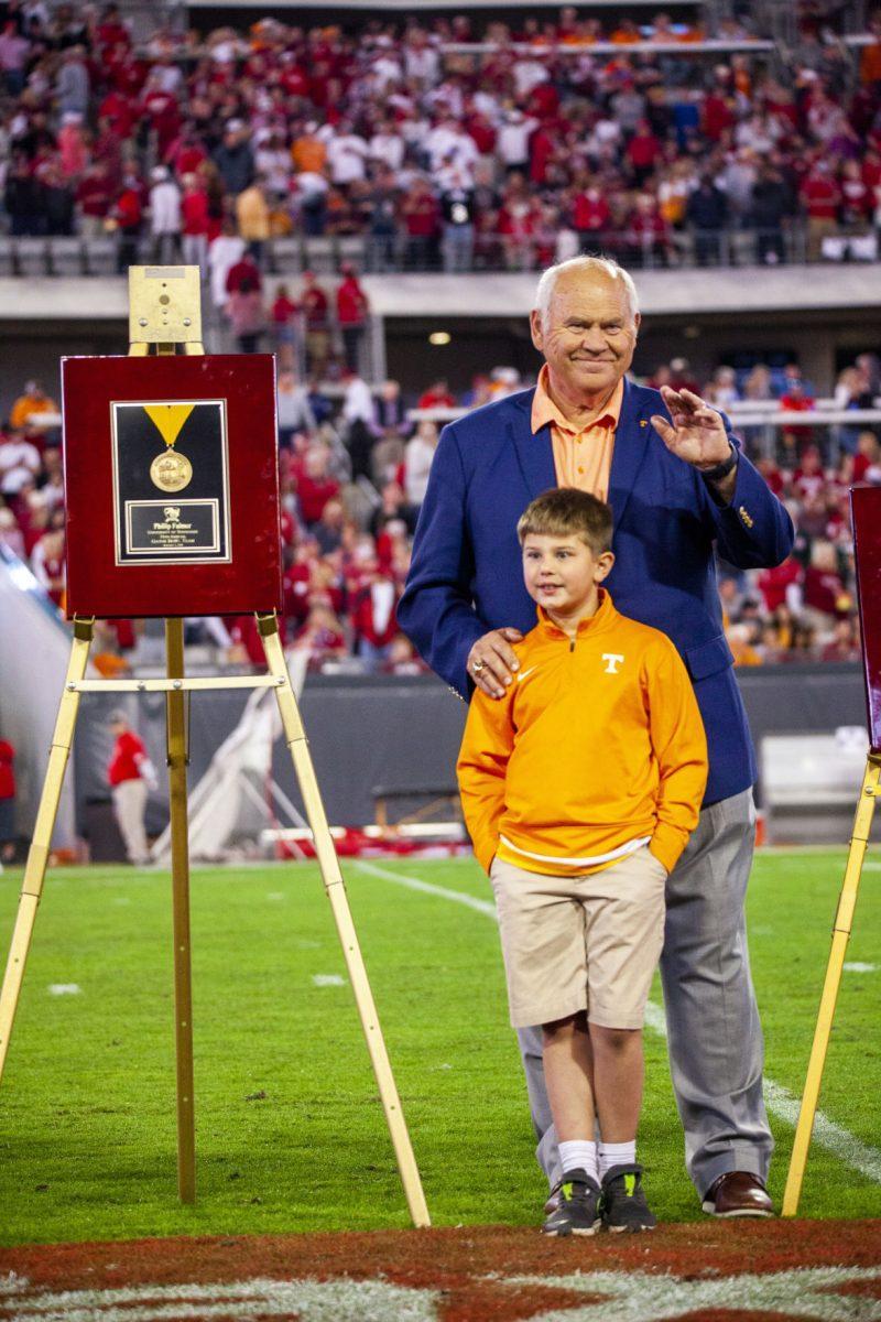 Phillip Fulmer honored by the Gator Bowl on Thursday, January 2, 2020.
