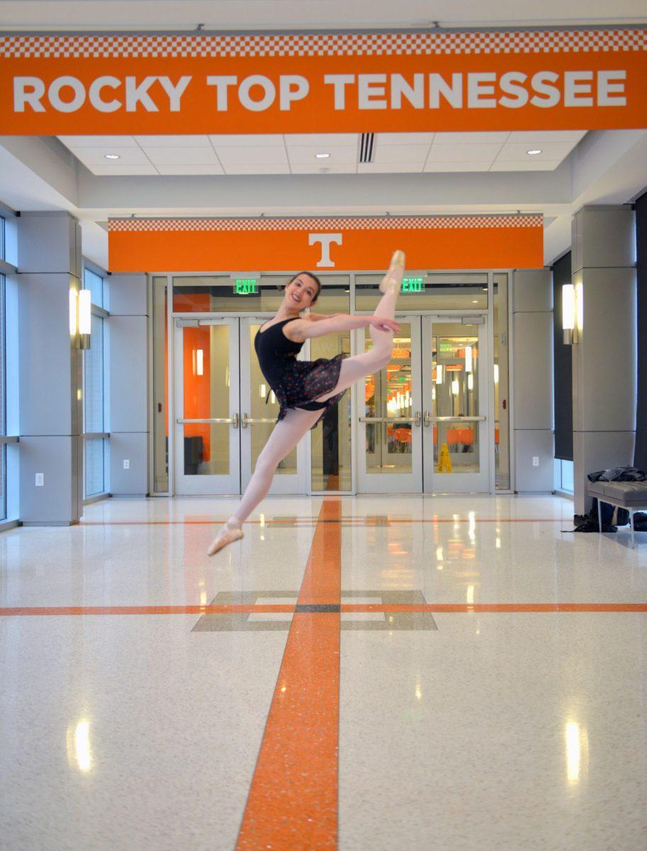 VOLS En Pointe member Carinne Cheney, senior in microbiology, told the Daily Beacon "Dance has really helped me through college with the friendships I have made with such great people."