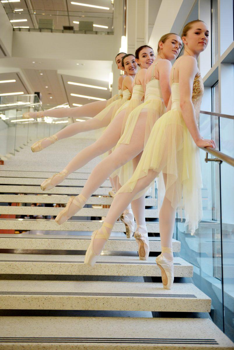 VOLS En Pointe is an on-campus ballet group that helps other students further their ballet skills. The group hosts three classes: Sundays from 7-8 p.m., Mondays from 8:30-9:30 p.m. and Tuesdays from 8-9 p.m.