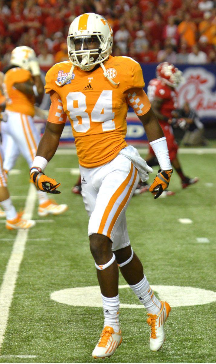 Cordarrelle Patterson playing for Tennessee in the 2012 season.