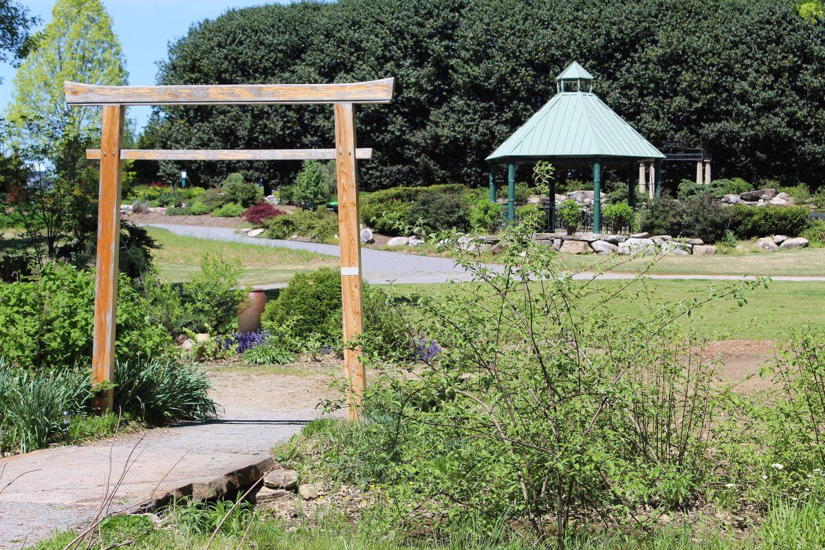 UT's own outdoor gardens is pictured above.