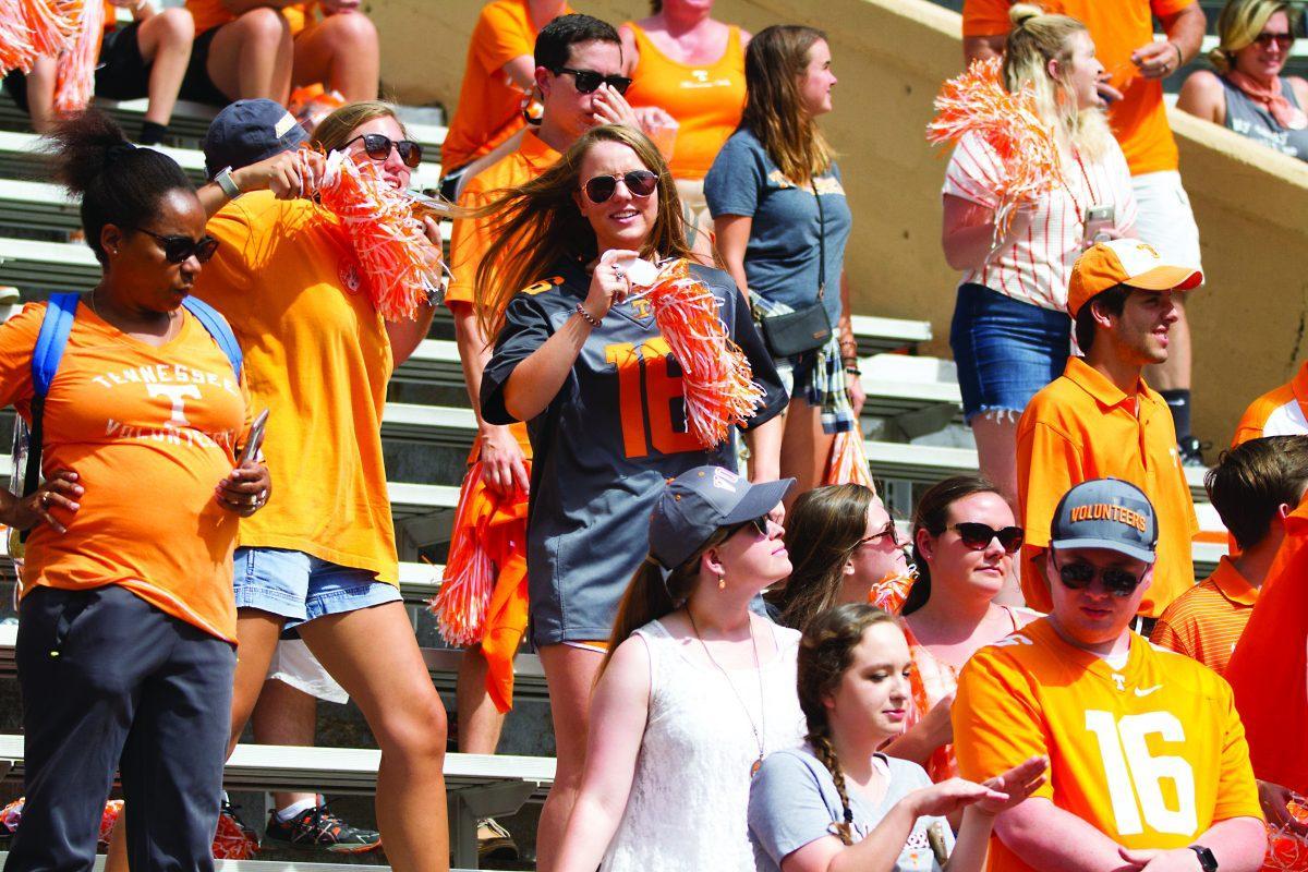 Fans fill Neyland Stadium during game against UTEP on Sept. 15, 2018.