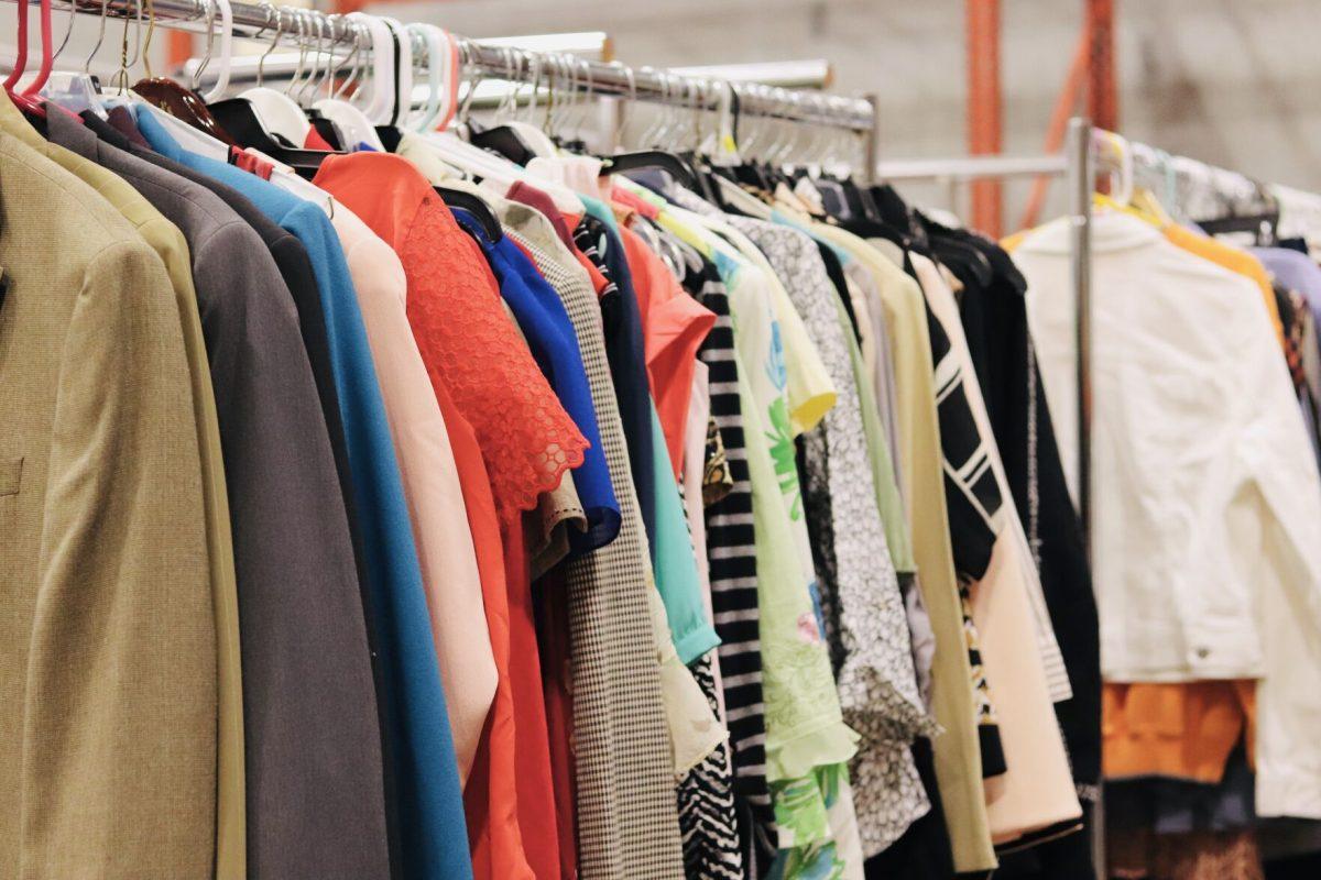 Clothes rack at the UTK Free Store on Sept. 17th, 2020. 