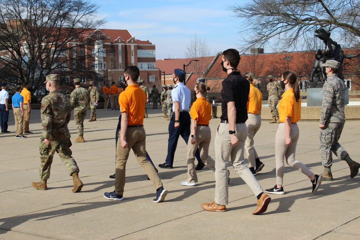 Photo from a drill competition with UTK Air Force ROTC