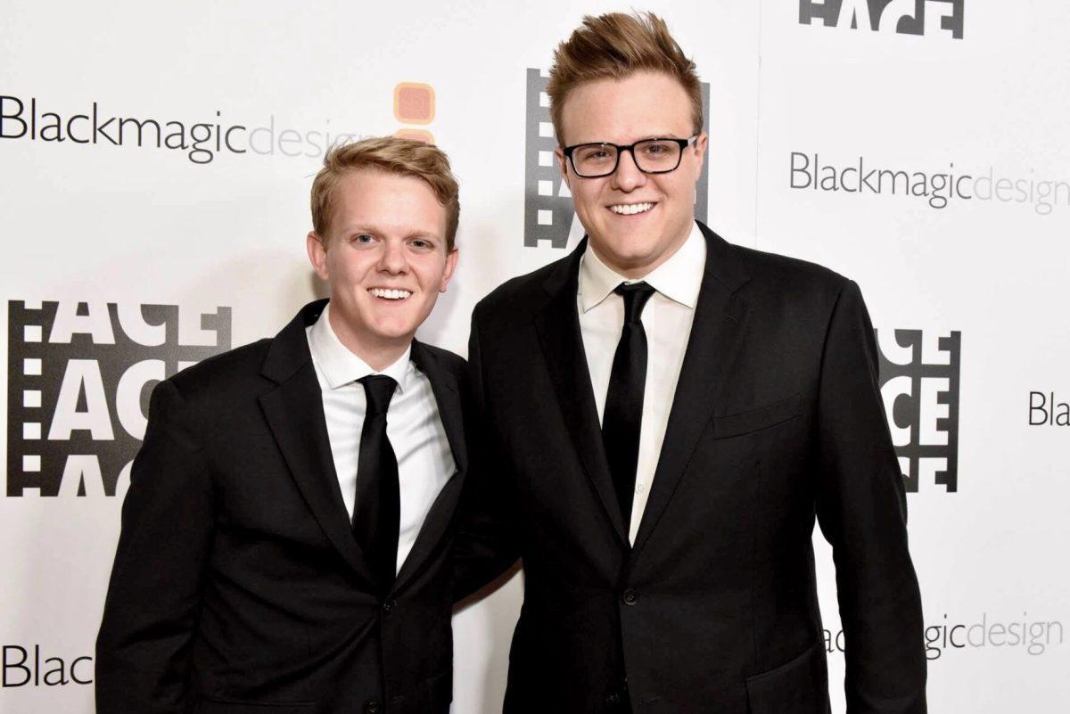 UT alum and film producer Ben Murphy (left) with his brother Scott at the 2018 Eddie Awards, an awards show for editors.