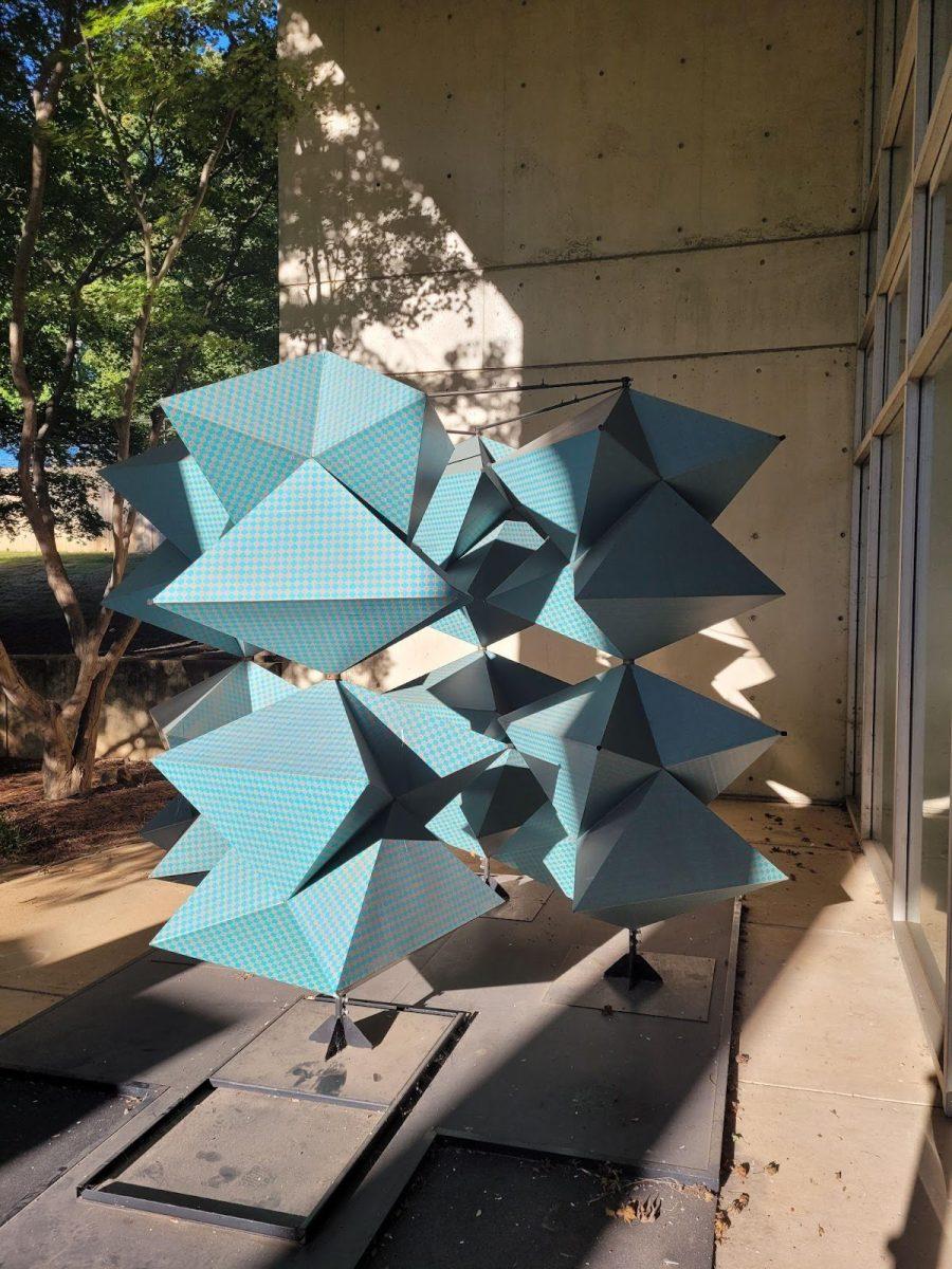 One of many sculptures on display behind the Art and Architecture building. 
