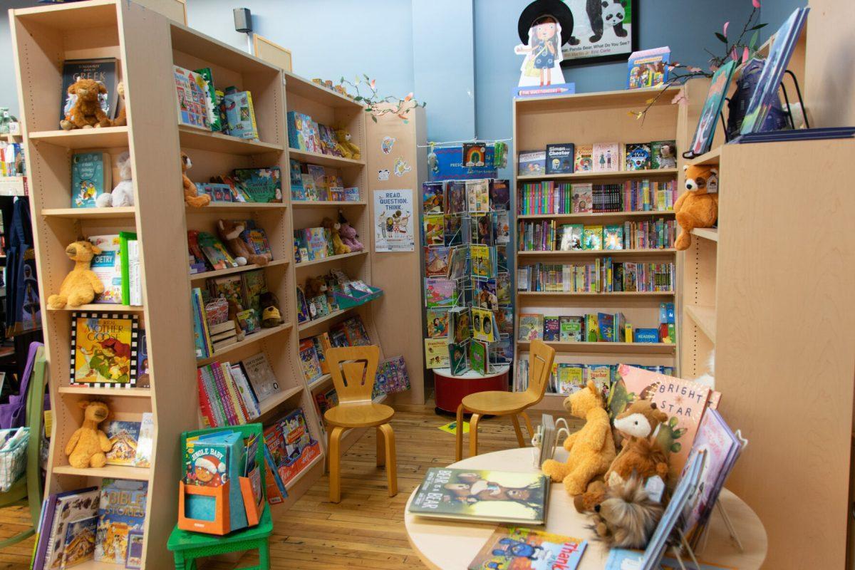 Union Ave Books has a section for children's books and toys for sale and offers a space for kids to read in-store. Thursday Oct. 21, 2021.