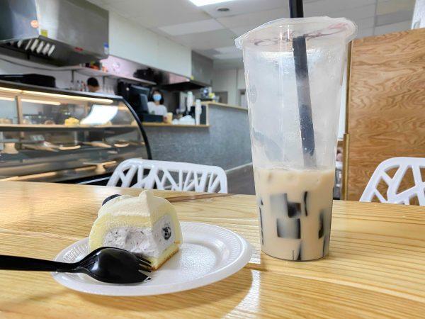 Bomb cake and milk tea served at newly-opened Hello Tea House at 722 South Gay Street, Knoxville. Photo taken Wednesday Oct. 13, 2021.