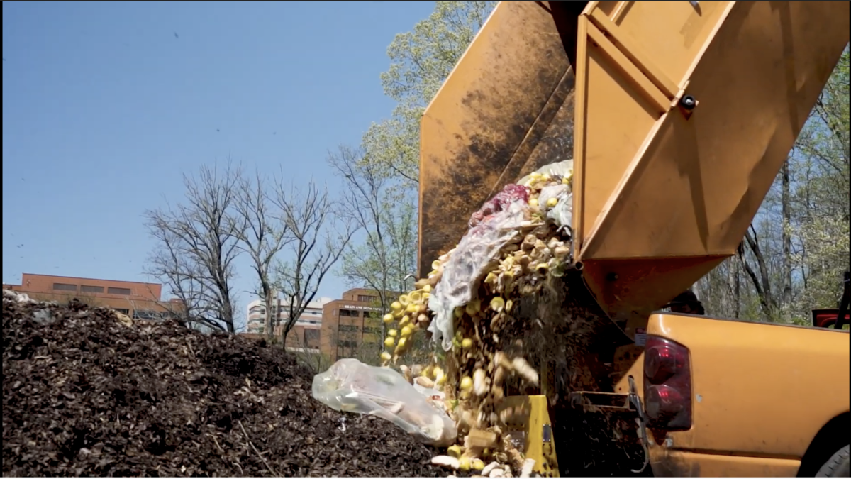 Still image from UT's Office of Sustainability "Growing Every Day at UT Compost Facility" official YouTube video. https://youtu.be/QoXki7-qjUw. 