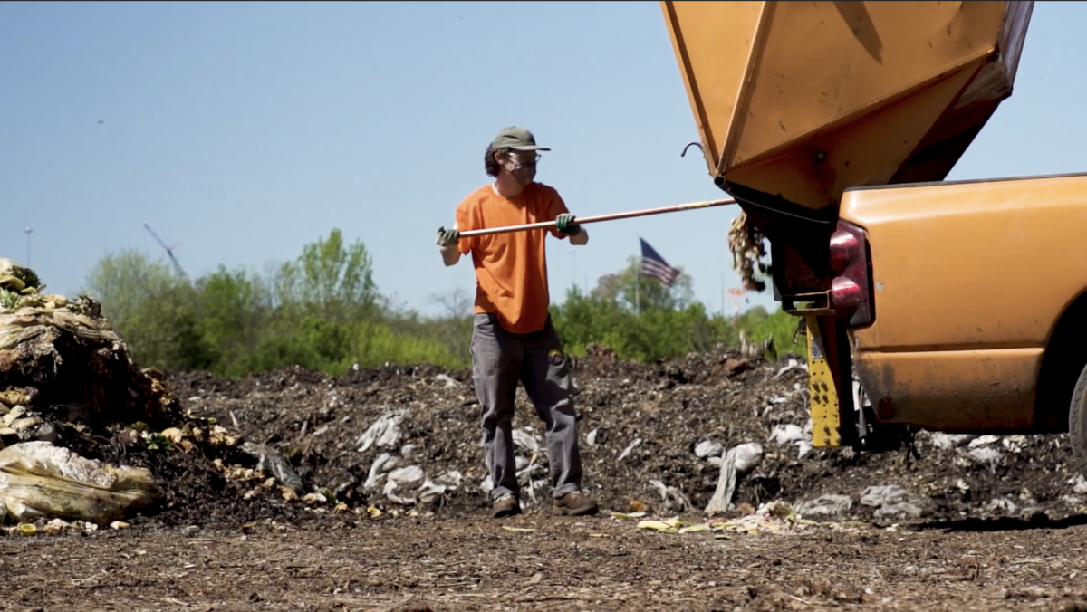 Still image from UT's Office of Sustainability "Growing Every Day at UT Compost Facility" official YouTube video. https://youtu.be/QoXki7-qjUw