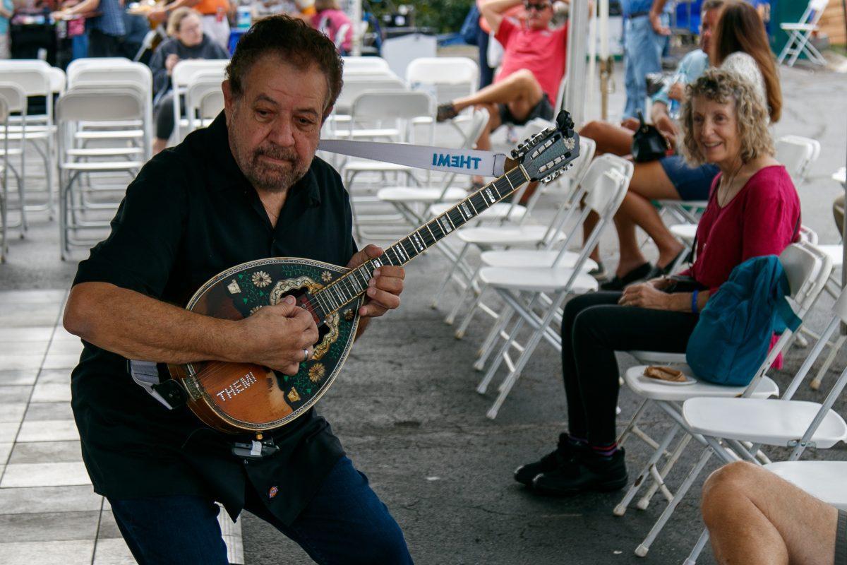 A mandolin musician performs during the opening hours of the 42nd annual Greek Fest on Friday Oct. 1, 2021 at St. Georges Greek Orthodox Church in Knoxville.
