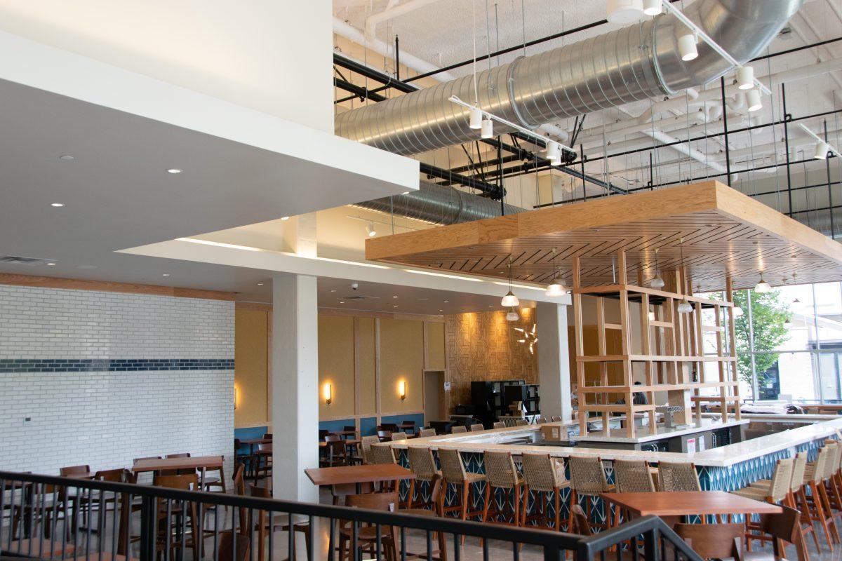 Interior of Knoxville's new Marble City Market food hall, a 15,000 square foot site in downtown Knoxville welcoming UT students, Knoxville residents, and visitors to stay and dine. Friday Oct. 22, 2021.
