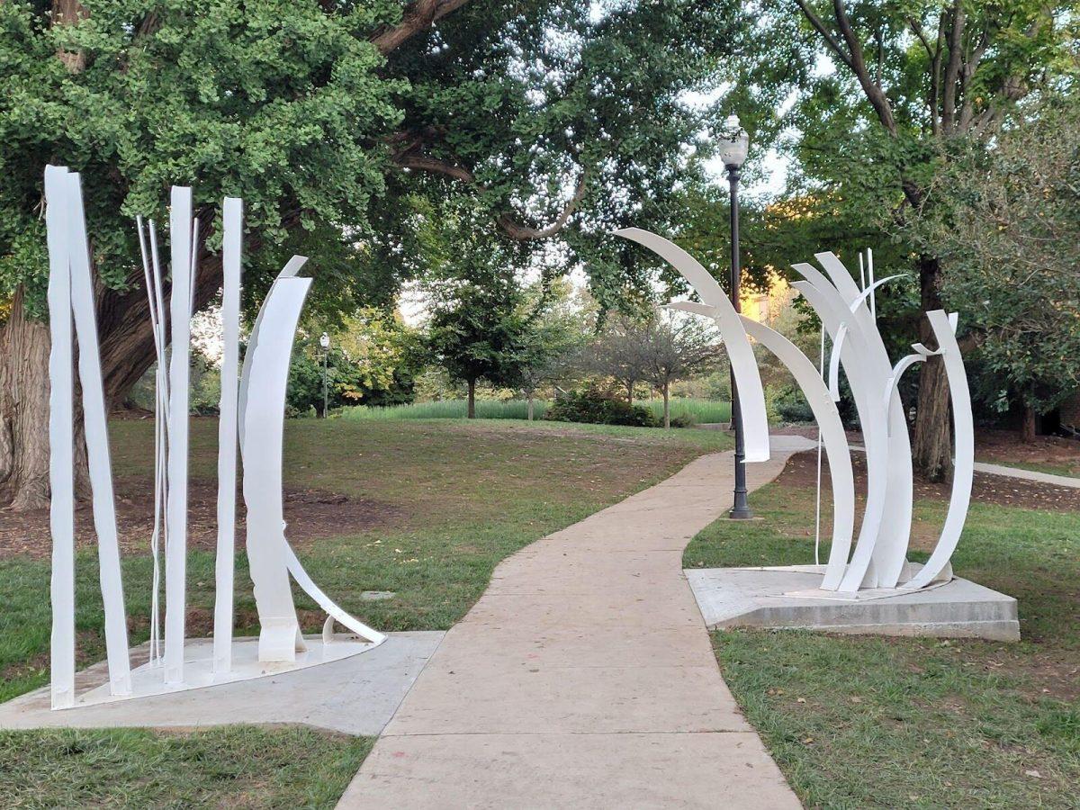 The sidewalk sculpture of the McClung Museum of Natural History and Culture
 