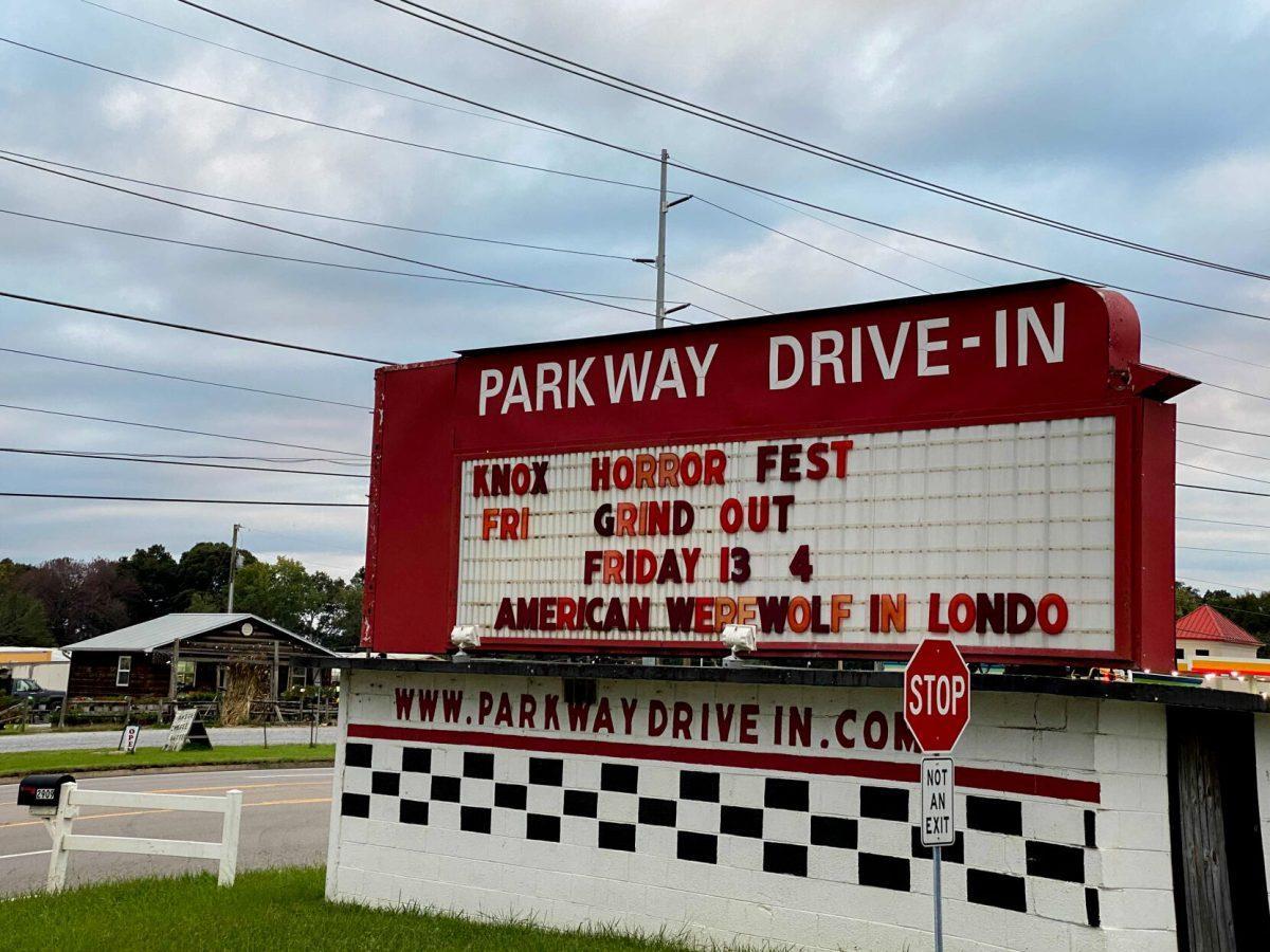 The Parkway Drive-In in Maryville, Tennessee on Friday Oct. 22, 2021 hosts part of the annual Knoxville Horror Film Fest, showing Grindhouse Grind-Out, Friday the 13th Part 4: The Final Chapter, and An American Werewolf in London.