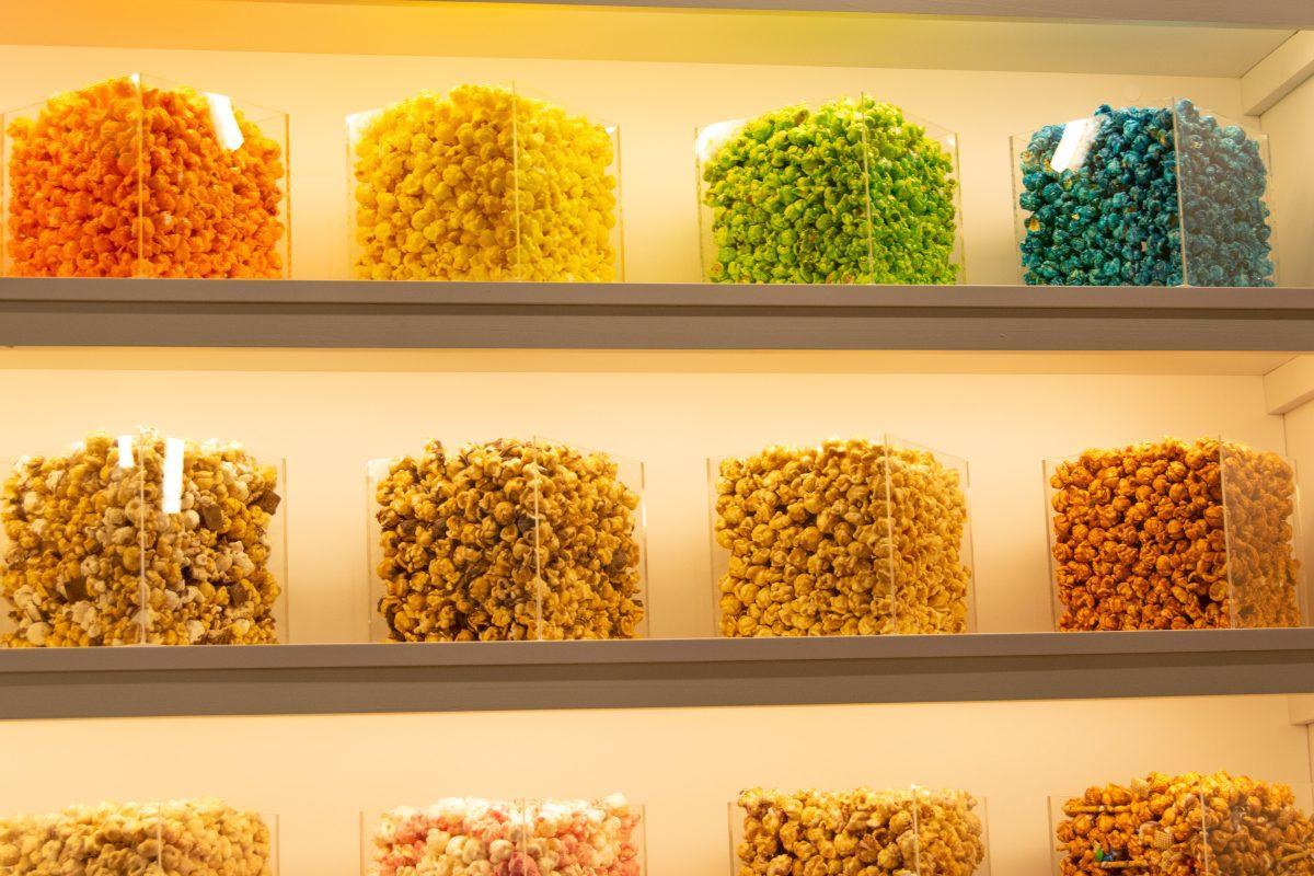 Different popcorns offered at Proper Popcorn's Market Square location on Wednesday, Oct 27, 2021.