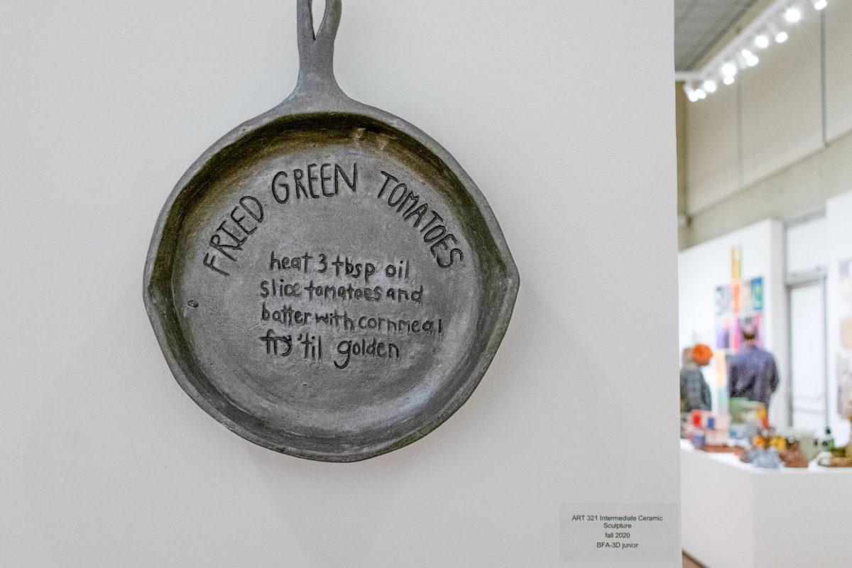 Student artwork on display at UTK's  Art and Architecture Building's Open House November 5, 2021